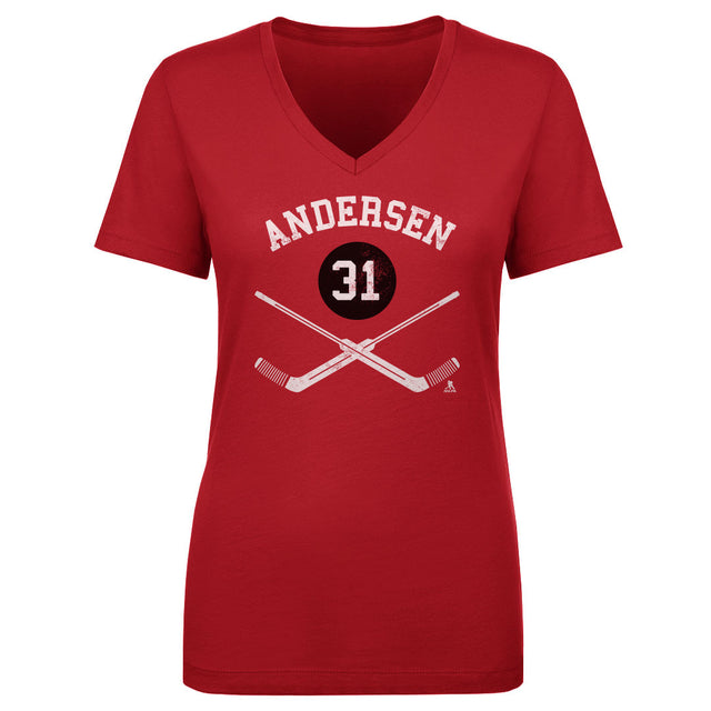 Frederik Andersen Women's V-Neck T-Shirt | 500 LEVEL