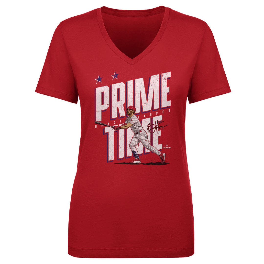 Bryce Harper Women's V-Neck T-Shirt | 500 LEVEL