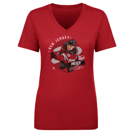 Timo Meier Women's V-Neck T-Shirt | 500 LEVEL