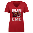 Christian McCaffrey Women's V-Neck T-Shirt | 500 LEVEL
