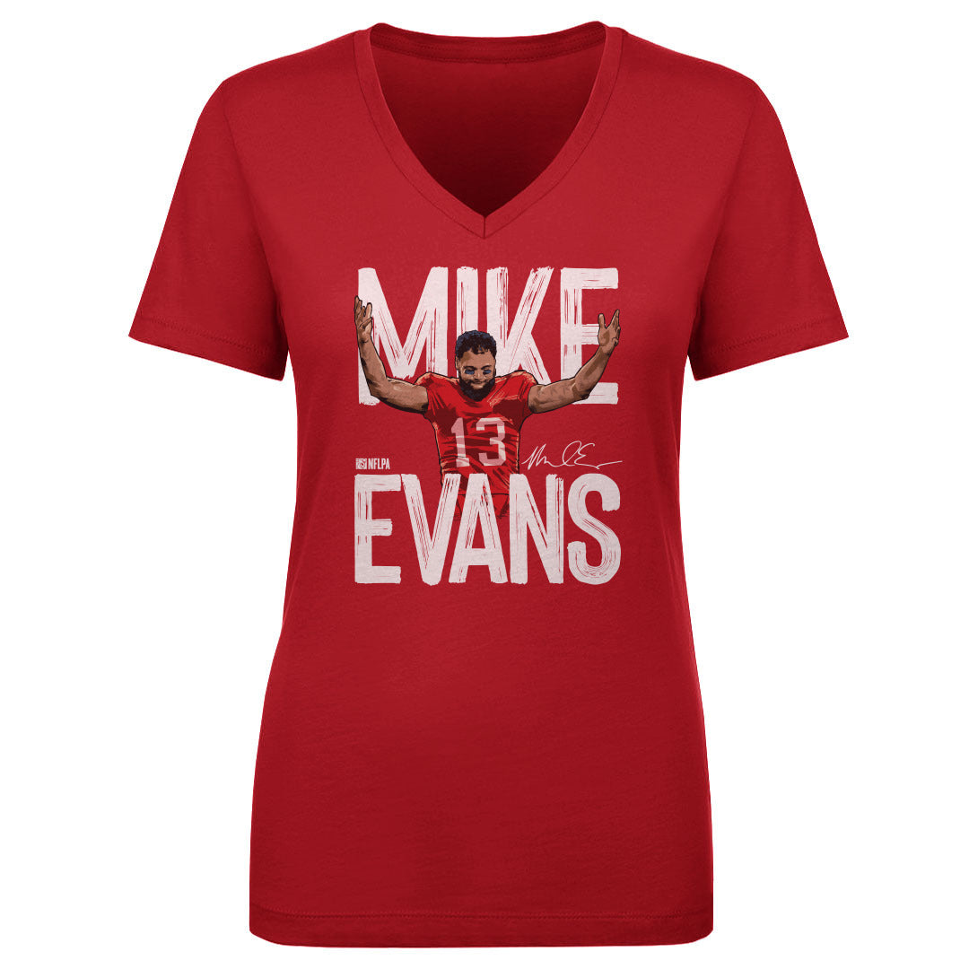 Mike Evans Women's V-Neck T-Shirt | 500 LEVEL