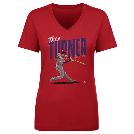 Trea Turner Women's V-Neck T-Shirt | 500 LEVEL