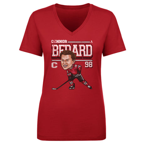 Connor Bedard Women's V-Neck T-Shirt | 500 LEVEL
