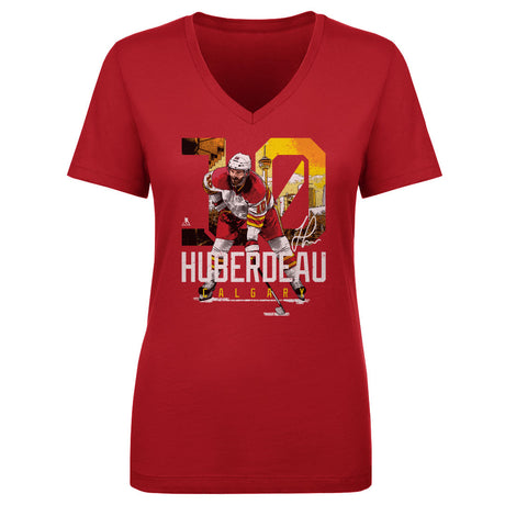 Jonathan Huberdeau Women's V-Neck T-Shirt | 500 LEVEL