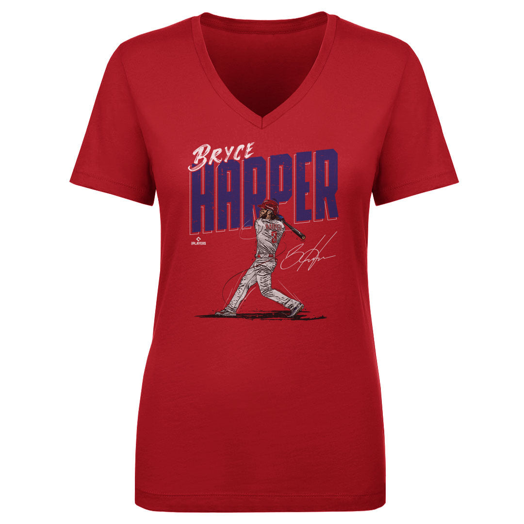 Bryce Harper Women's V-Neck T-Shirt | 500 LEVEL