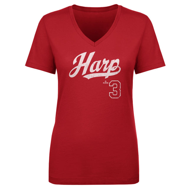 Bryce Harper Women's V-Neck T-Shirt | 500 LEVEL