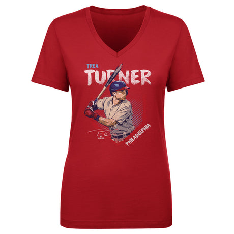 Trea Turner Women's V-Neck T-Shirt | 500 LEVEL