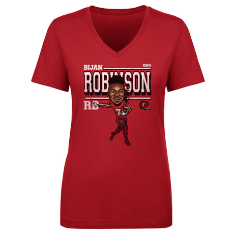Bijan Robinson Women's V-Neck T-Shirt | 500 LEVEL