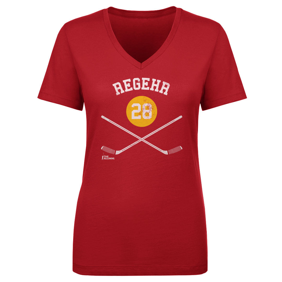 Robyn Regehr Women&#39;s V-Neck T-Shirt | 500 LEVEL