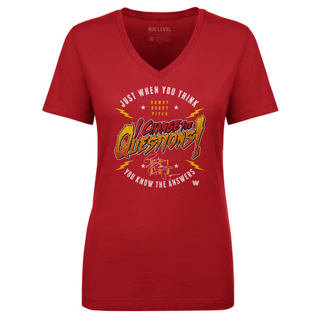 Roddy Piper Women's V-Neck T-Shirt | 500 LEVEL