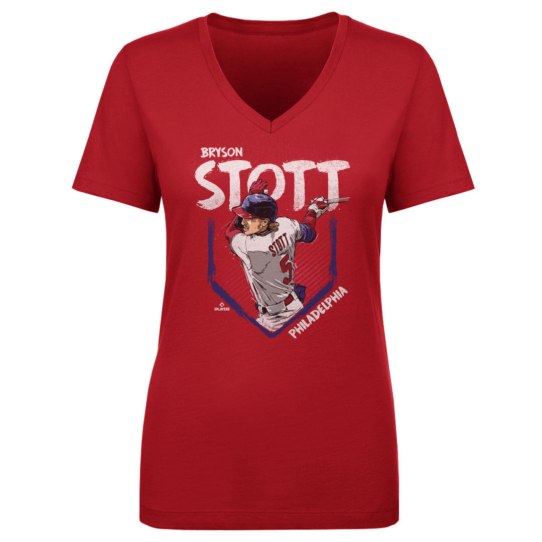 Bryson Stott Women's V-Neck T-Shirt | 500 LEVEL