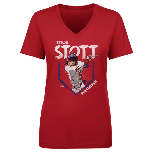 Bryson Stott Women's V-Neck T-Shirt | 500 LEVEL