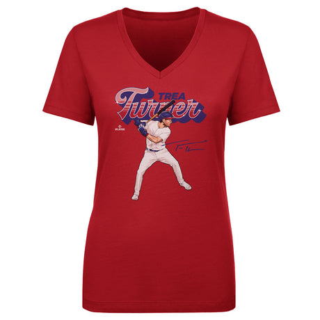Trea Turner Women's V-Neck T-Shirt | 500 LEVEL