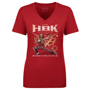 Shawn Michaels Women's V-Neck T-Shirt | 500 LEVEL