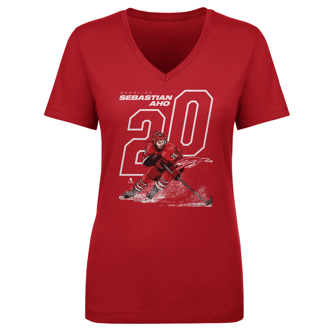 Sebastian Aho Women's V-Neck T-Shirt | 500 LEVEL