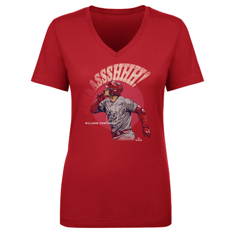 Willson Contreras Women's V-Neck T-Shirt | 500 LEVEL