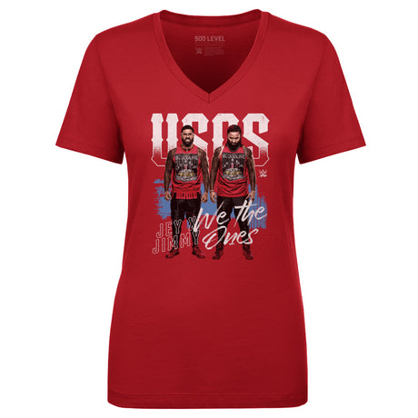 The Usos Women's V-Neck T-Shirt | 500 LEVEL