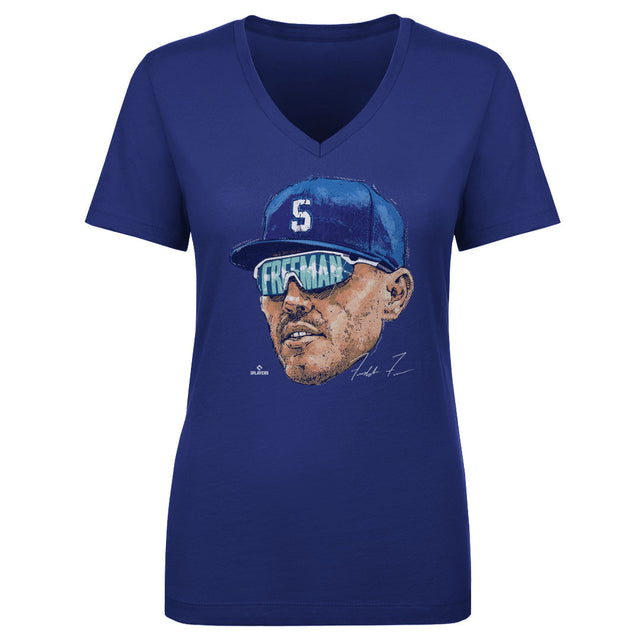 Freddie Freeman Women's V-Neck T-Shirt | 500 LEVEL