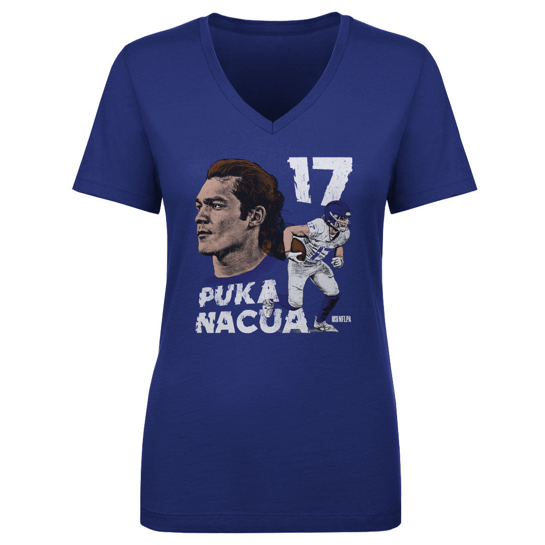 Puka Nacua Women&#39;s V-Neck T-Shirt | 500 LEVEL