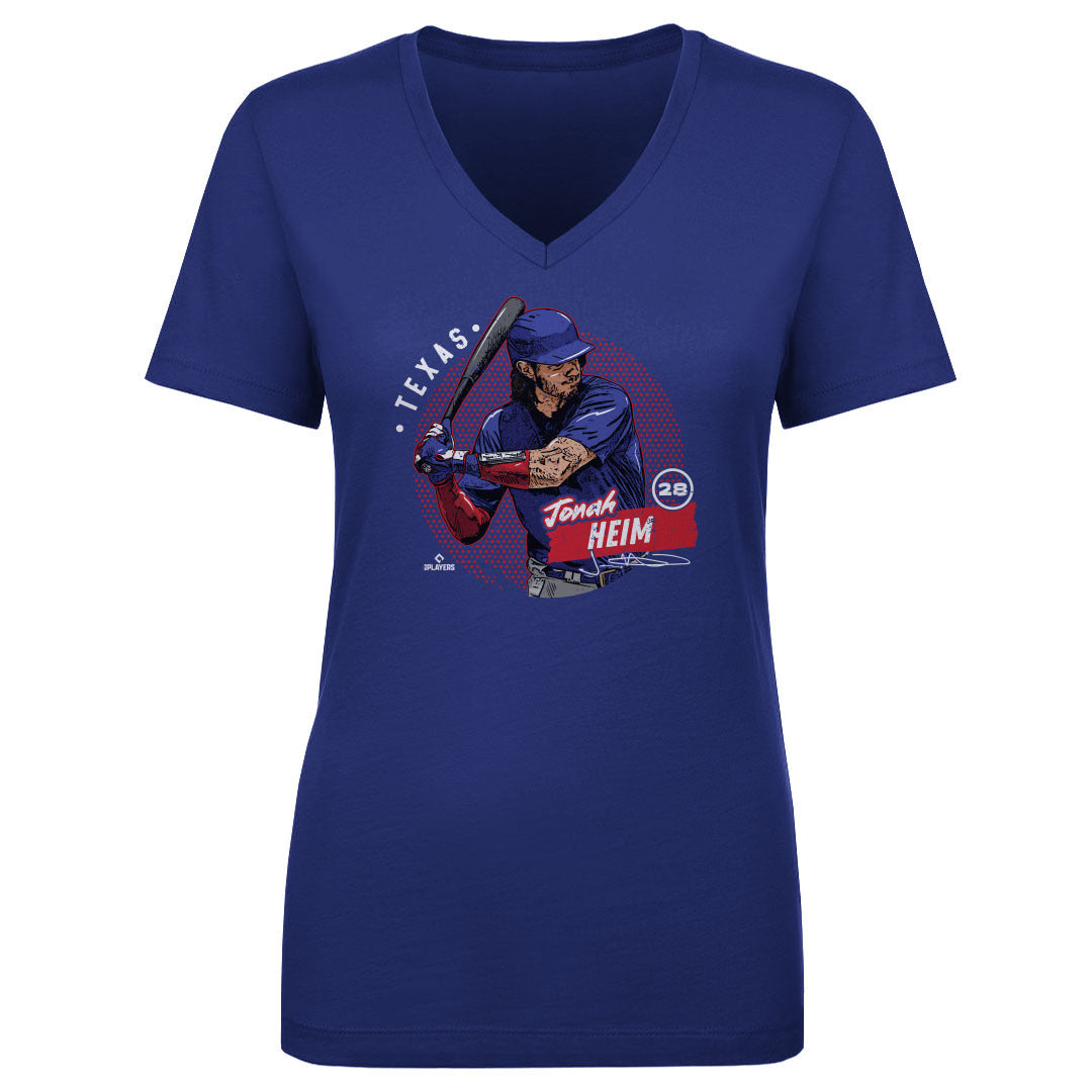 Jonah Heim Women&#39;s V-Neck T-Shirt | 500 LEVEL