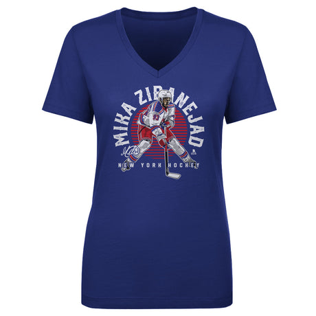 Mika Zibanejad Women's V-Neck T-Shirt | 500 LEVEL