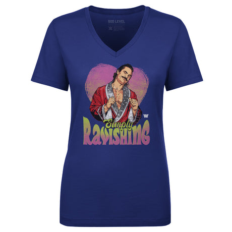 Rick Rude Women's V-Neck T-Shirt | 500 LEVEL