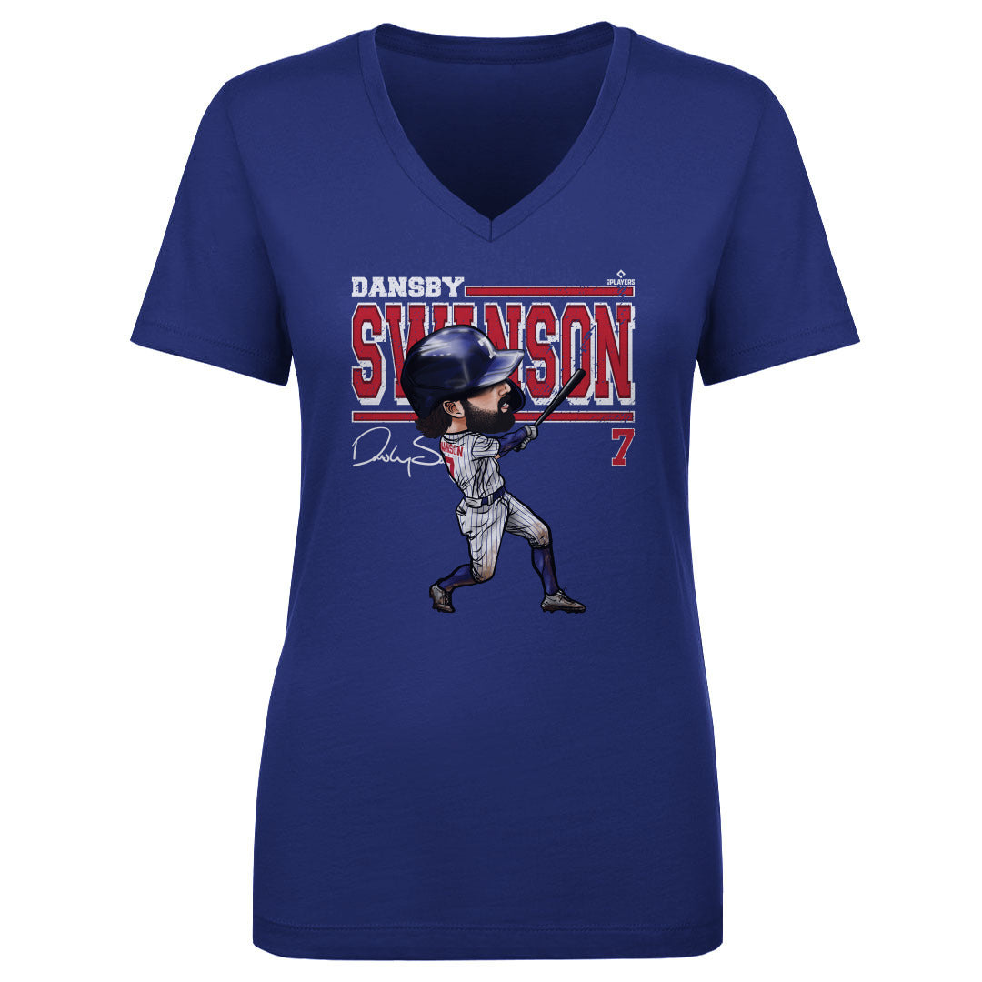Dansby Swanson Women's V-Neck T-Shirt | 500 LEVEL