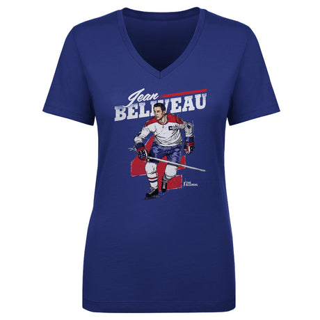 Jean Beliveau Women's V-Neck T-Shirt | 500 LEVEL