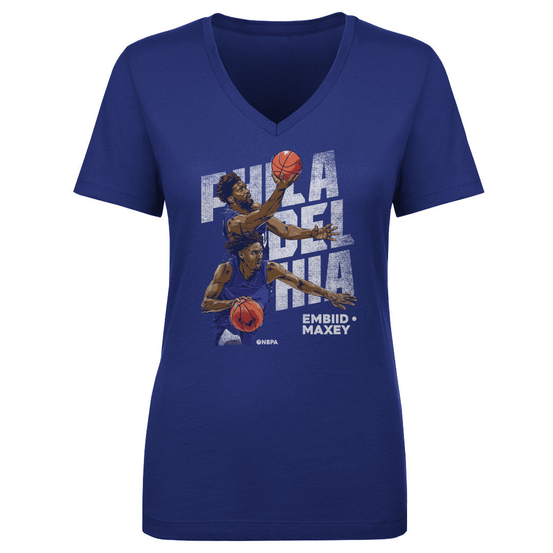 Joel Embiid Women's V-Neck T-Shirt | 500 LEVEL