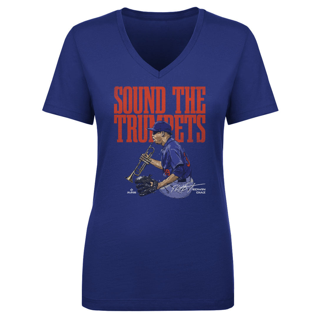 Edwin Diaz Women's V-Neck T-Shirt | 500 LEVEL