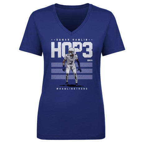 Damar Hamlin Women's V-Neck T-Shirt | 500 LEVEL