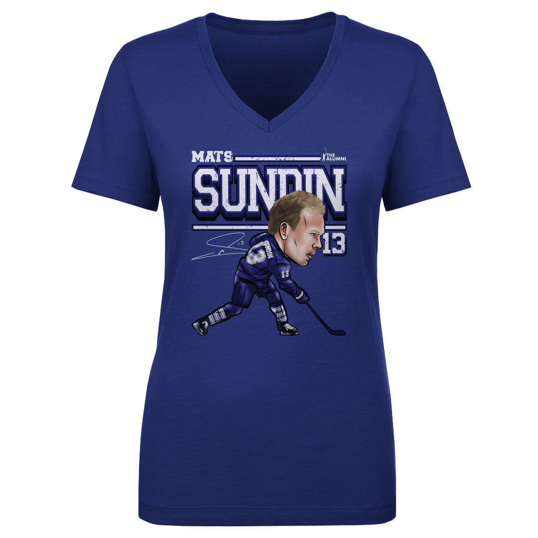 Mats Sundin Women's V-Neck T-Shirt | 500 LEVEL