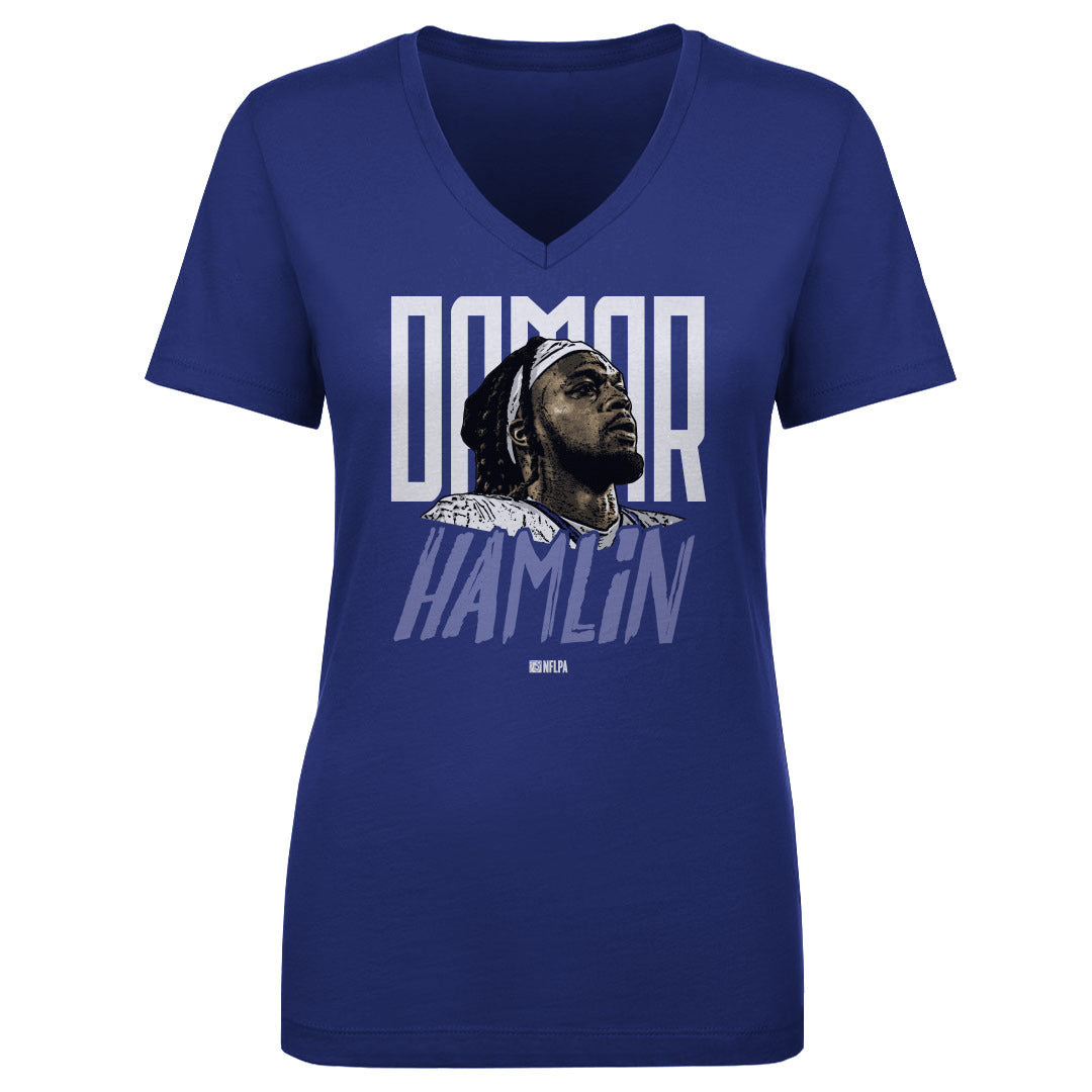 Damar Hamlin Women's V-Neck T-Shirt | 500 LEVEL