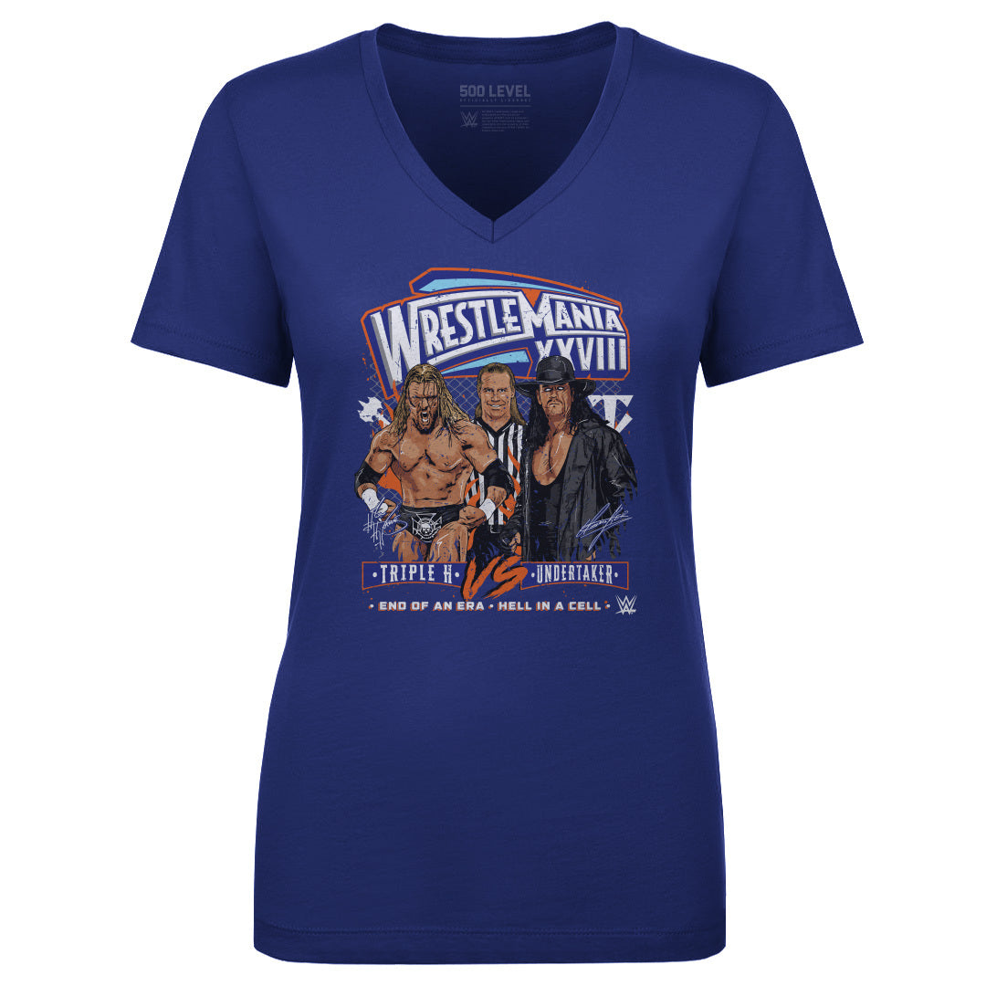 Wrestlemania Women&#39;s V-Neck T-Shirt | 500 LEVEL