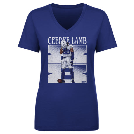 CeeDee Lamb Women's V-Neck T-Shirt | 500 LEVEL