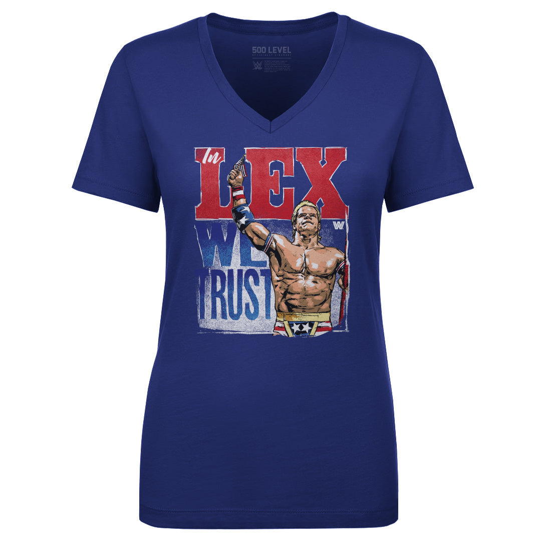 Lex Luger Women's V-Neck T-Shirt | 500 LEVEL