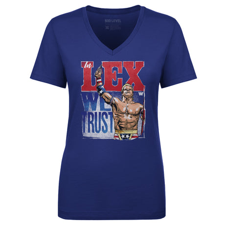 Lex Luger Women's V-Neck T-Shirt | 500 LEVEL