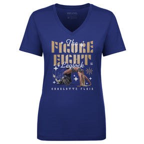 Charlotte Flair Women's V-Neck T-Shirt | 500 LEVEL