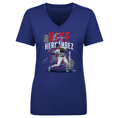 Enrique Hernandez Women's V-Neck T-Shirt | 500 LEVEL