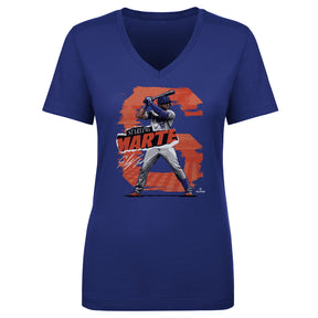 Starling Marte Women's V-Neck T-Shirt | 500 LEVEL