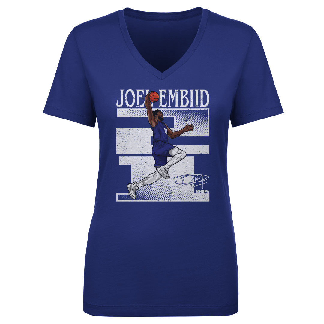 Joel Embiid Women's V-Neck T-Shirt | 500 LEVEL