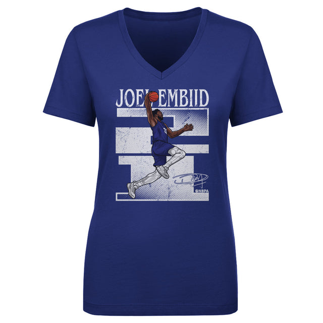 Joel Embiid Women's V-Neck T-Shirt | 500 LEVEL