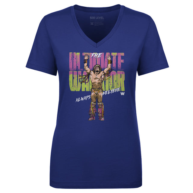Ultimate Warrior Women's V-Neck T-Shirt | 500 LEVEL