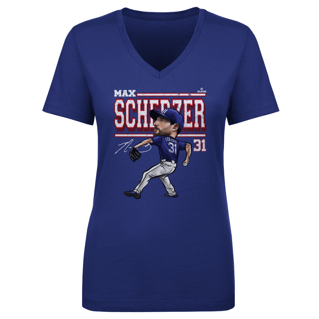 Max Scherzer Women&#39;s V-Neck T-Shirt | 500 LEVEL