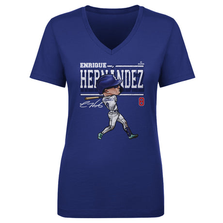 Enrique Hernandez Women's V-Neck T-Shirt | 500 LEVEL
