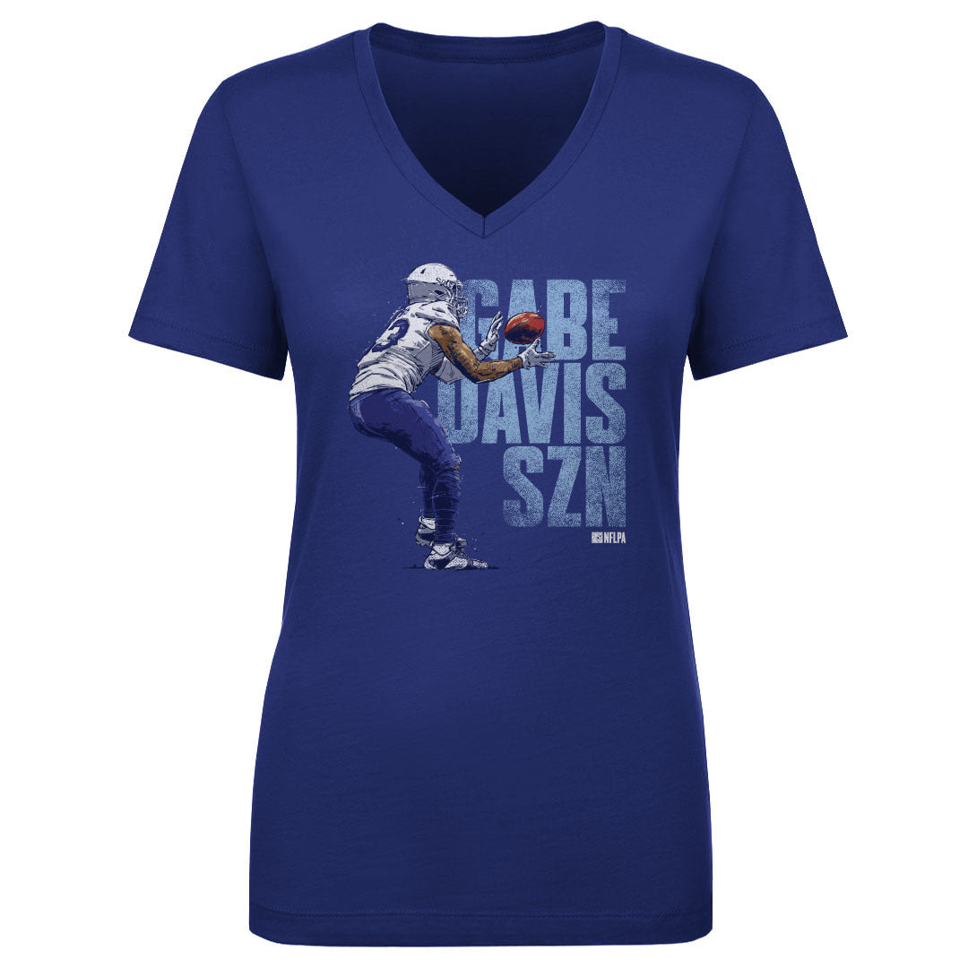 Gabriel Davis Women&#39;s V-Neck T-Shirt | 500 LEVEL