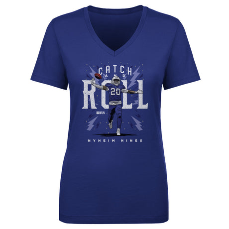 Nyheim Hines Women's V-Neck T-Shirt | 500 LEVEL