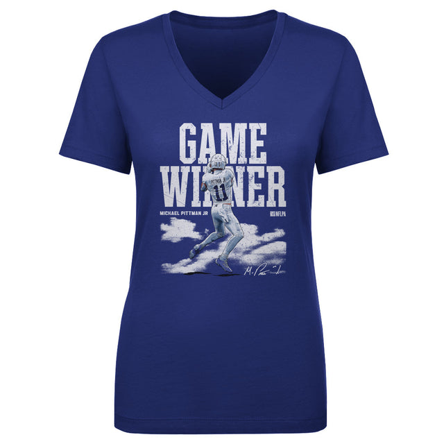 Michael Pittman Jr. Women's V-Neck T-Shirt | 500 LEVEL