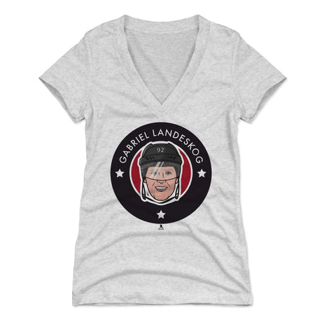 Gabriel Landeskog Women's V-Neck T-Shirt | 500 LEVEL