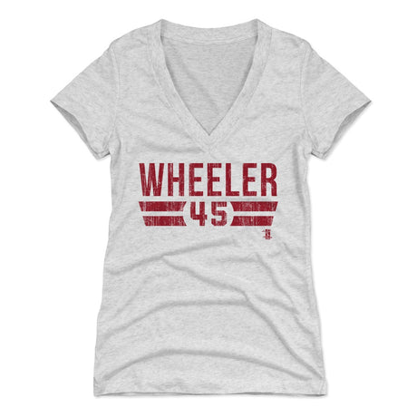 Zack Wheeler Women's V-Neck T-Shirt | 500 LEVEL